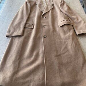 Men's di Silver Cashmere Trenchcoat - 44 R